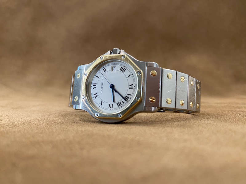 Cartier Santos Octagon two-tone 1990s