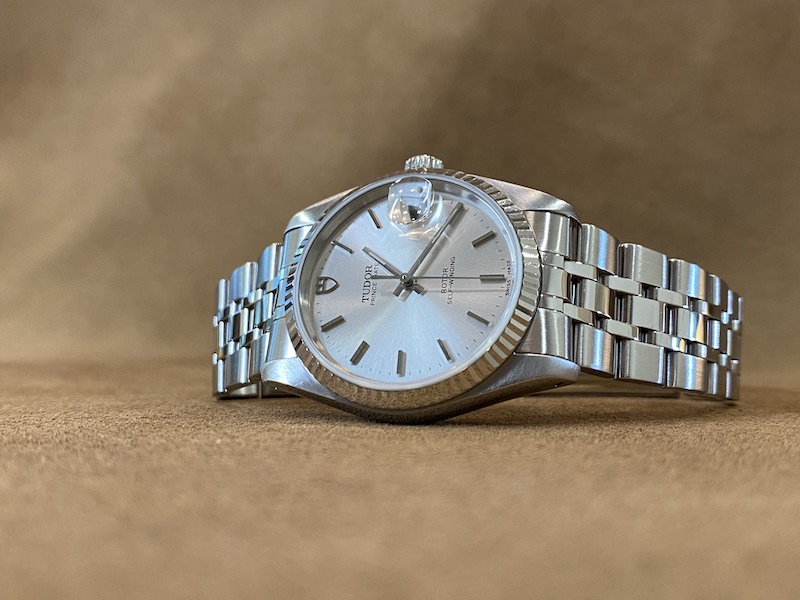 Tudor Prince Date silver dial white gold bezel 1997