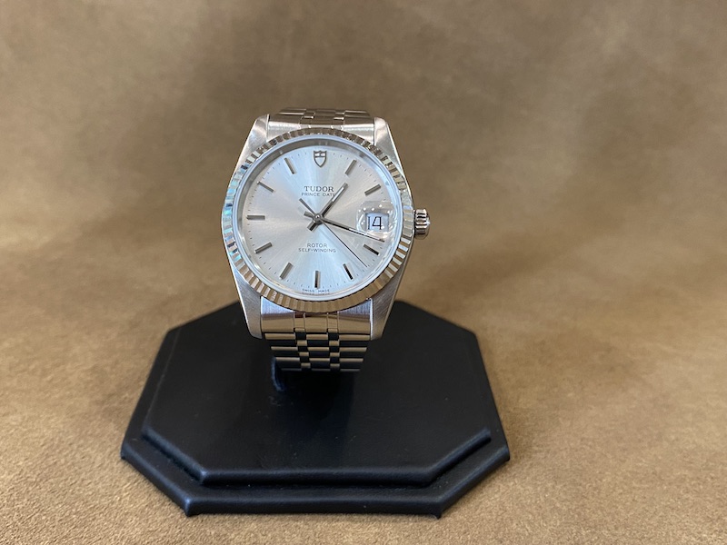 Tudor Prince Date silver dial white gold bezel 1997