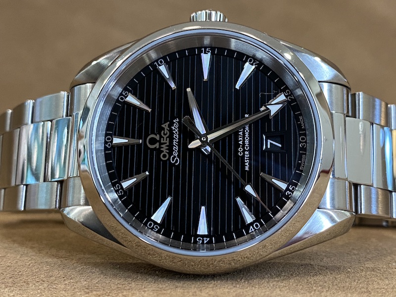 Omega Seamaster Aqua Terra black teak dial