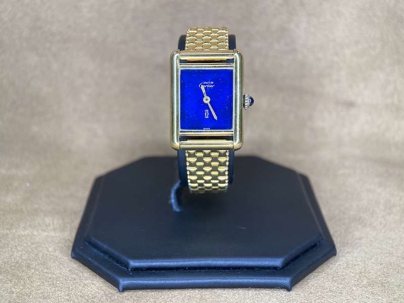 Cartier Tank Must Vermeil Lapis Lazuli dial