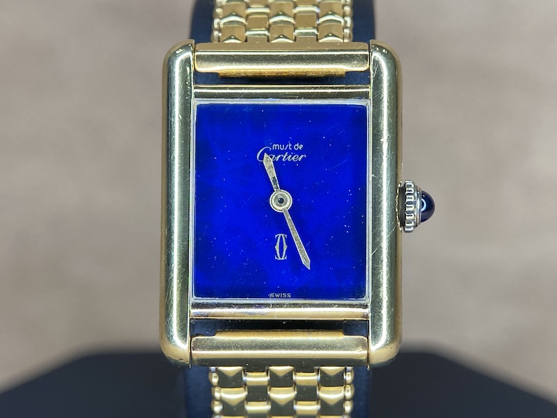 Cartier Tank Must Vermeil Lapis Lazuli dial