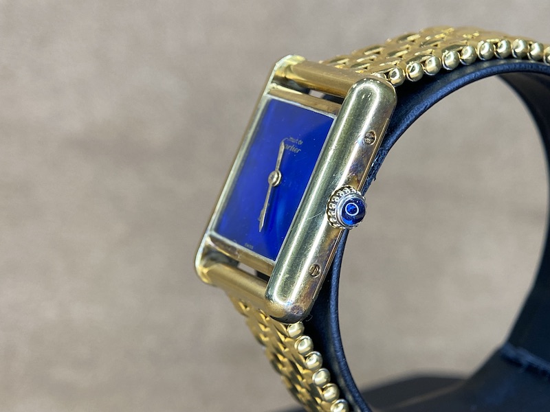 Cartier Tank Must Vermeil Lapis Lazuli dial