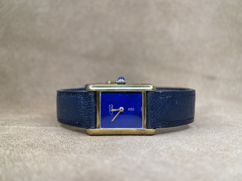 Cartier Tank Must Vermeil Lapis Lazuli dial