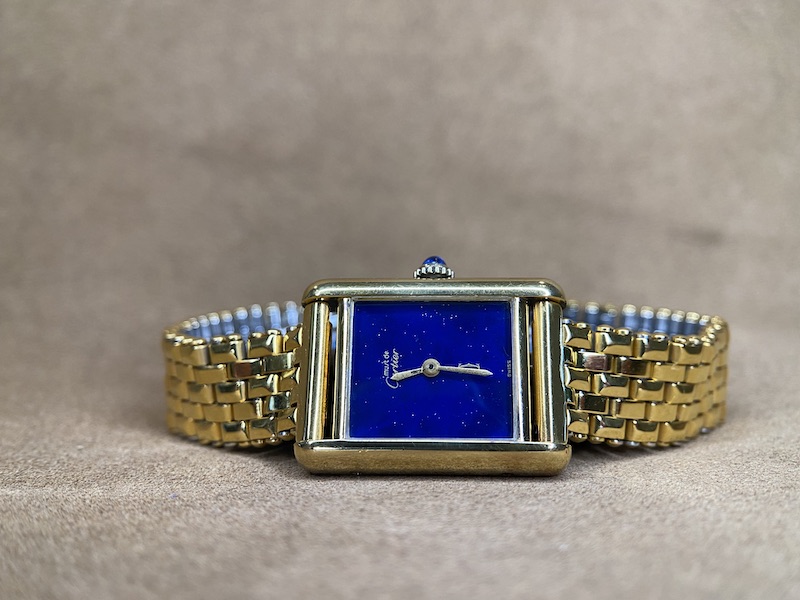 Cartier Tank Must Vermeil Lapis Lazuli dial