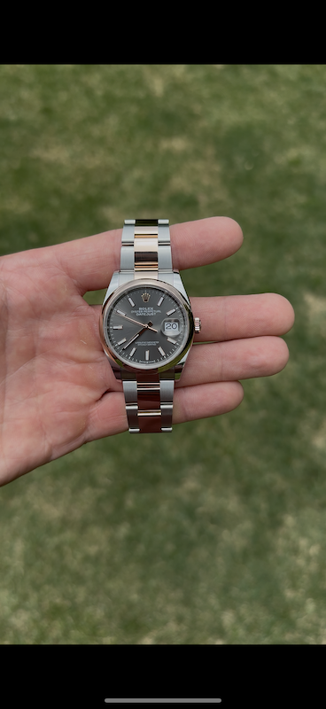 Rolex Datejust 36 Everose Slate